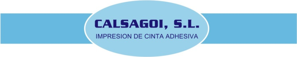 Calsagoi, S.L. — Impresión de cinta adhesiva